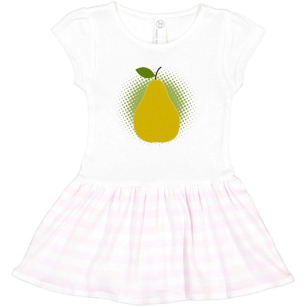 Inktastic Pear Fruit Lover Toddler Dress - Cute Girls Summer Outfit for Playdates, Preschool & Family Photos