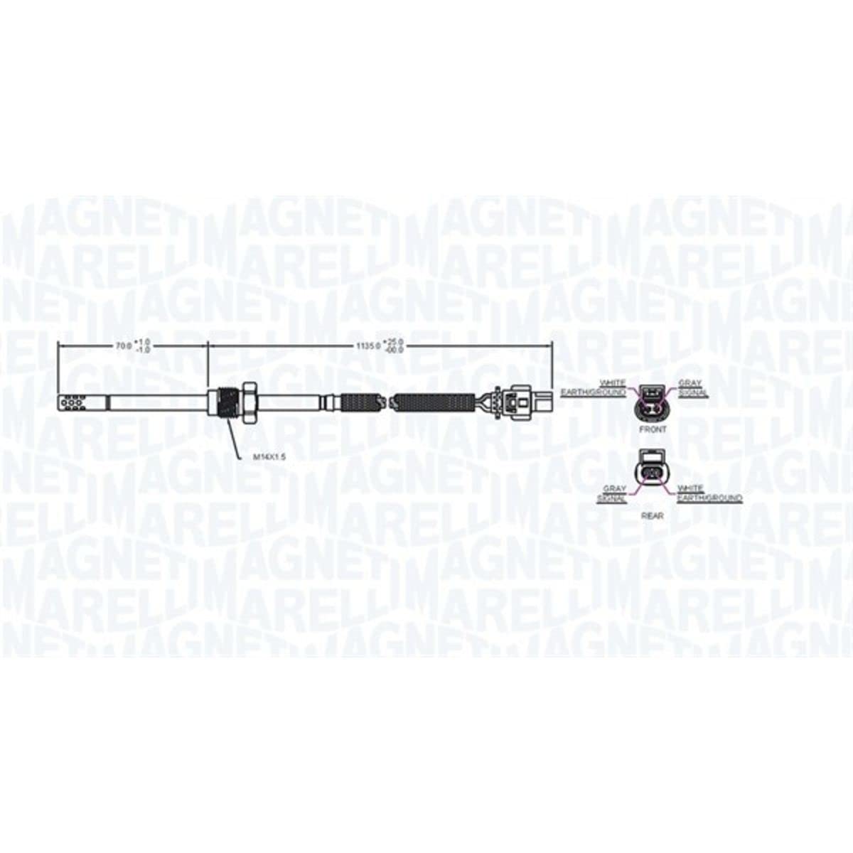 Magneti Marelli EGT Sensor 172000079010 for Engine Performance