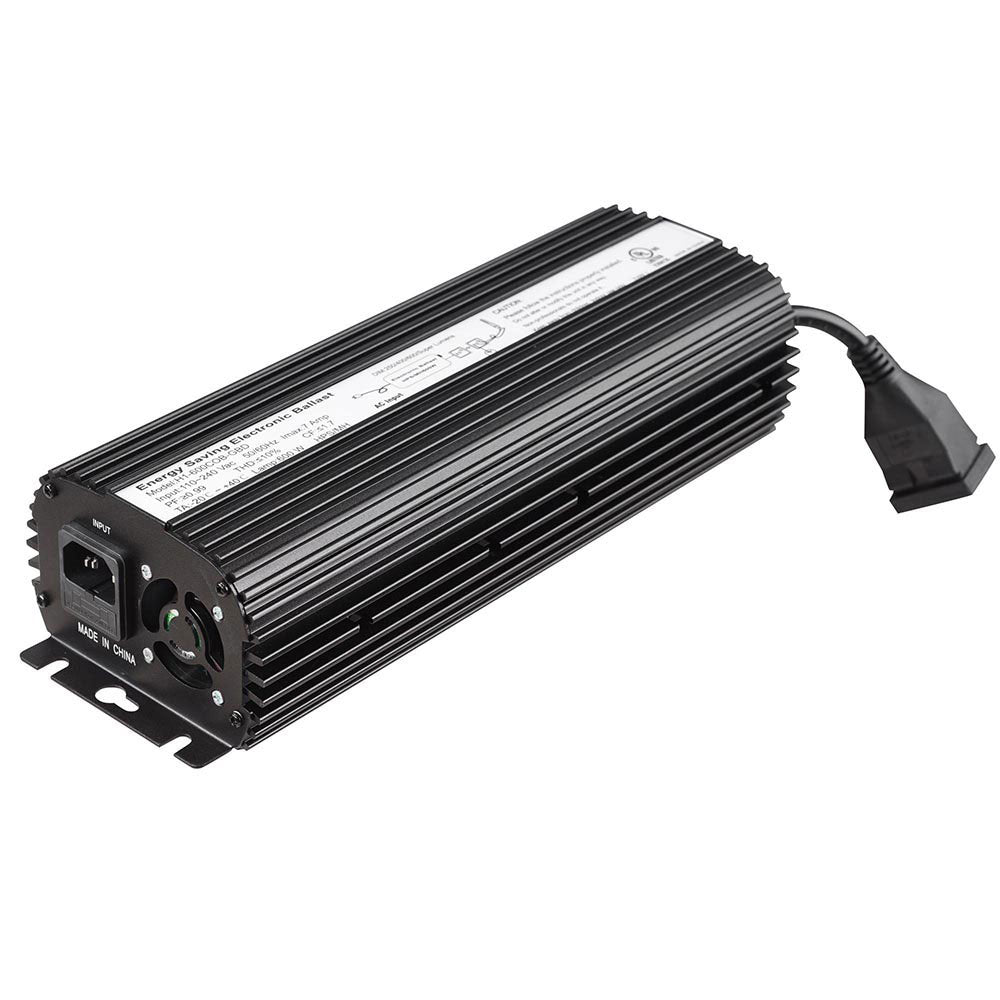 600W Digital Dimmable Ballast for MH/HPS Grow Lights - Compatible with Hydroponic Indoor Plant Growing Systems - Perfect for Greenhouse, Grow Tent & Horticulture Lighting