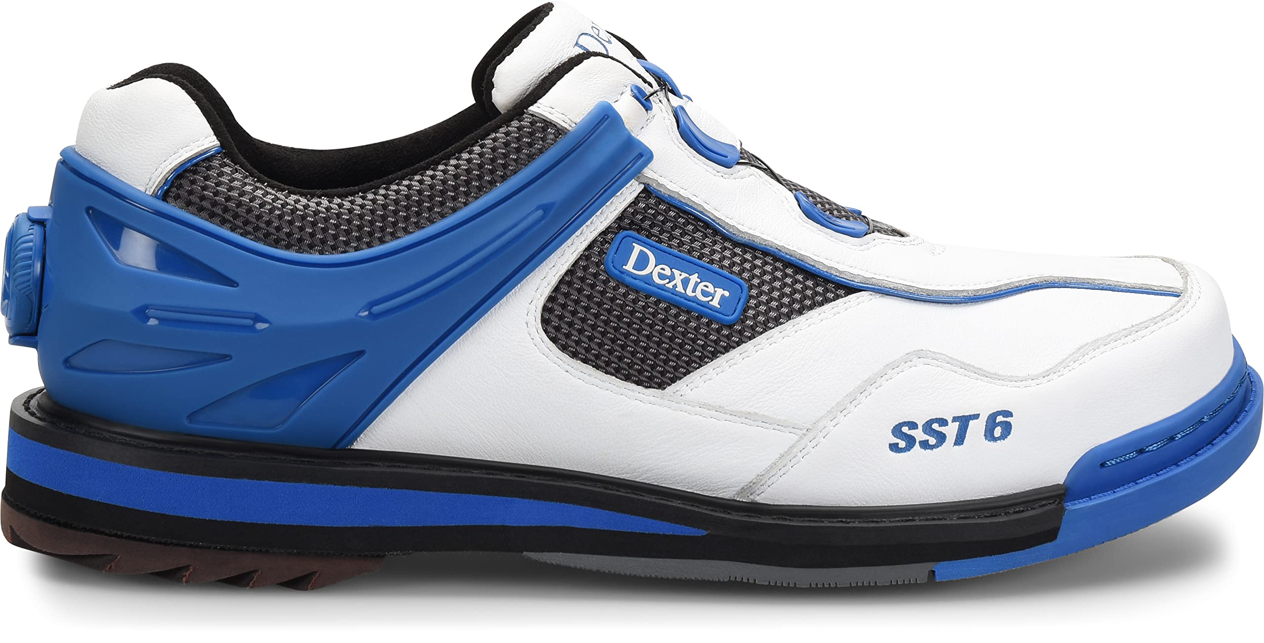 Dexter SST 6 Hybrid Boa Bowling Shoes for Men - White/Blue - Size 11.5 - Perfect for League Play & Tournament Performance