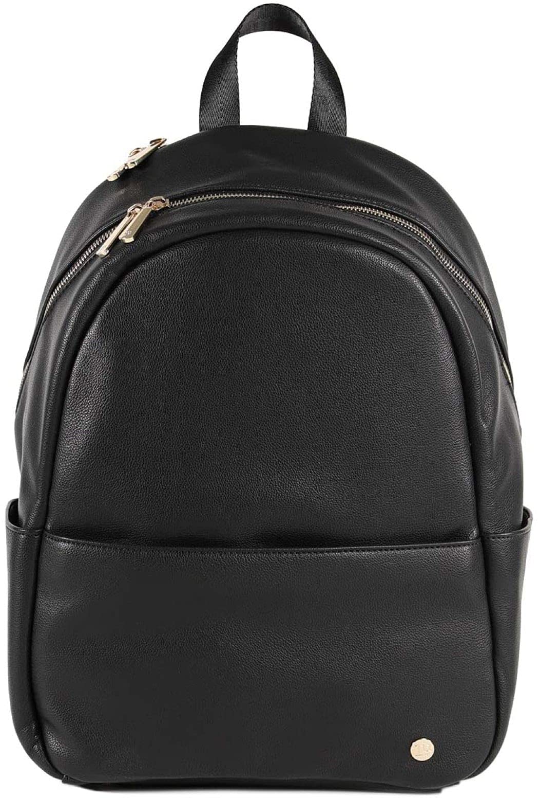 Little Unicorn Skyline Backpack - Vegan Leather Diaper Bag for Work & Travel with Changing Pad - Lightweight, Durable & Easy to Clean - 5 Interior Pockets (Black) - Perfect for Parents, Business Trips & Weekend Getaways