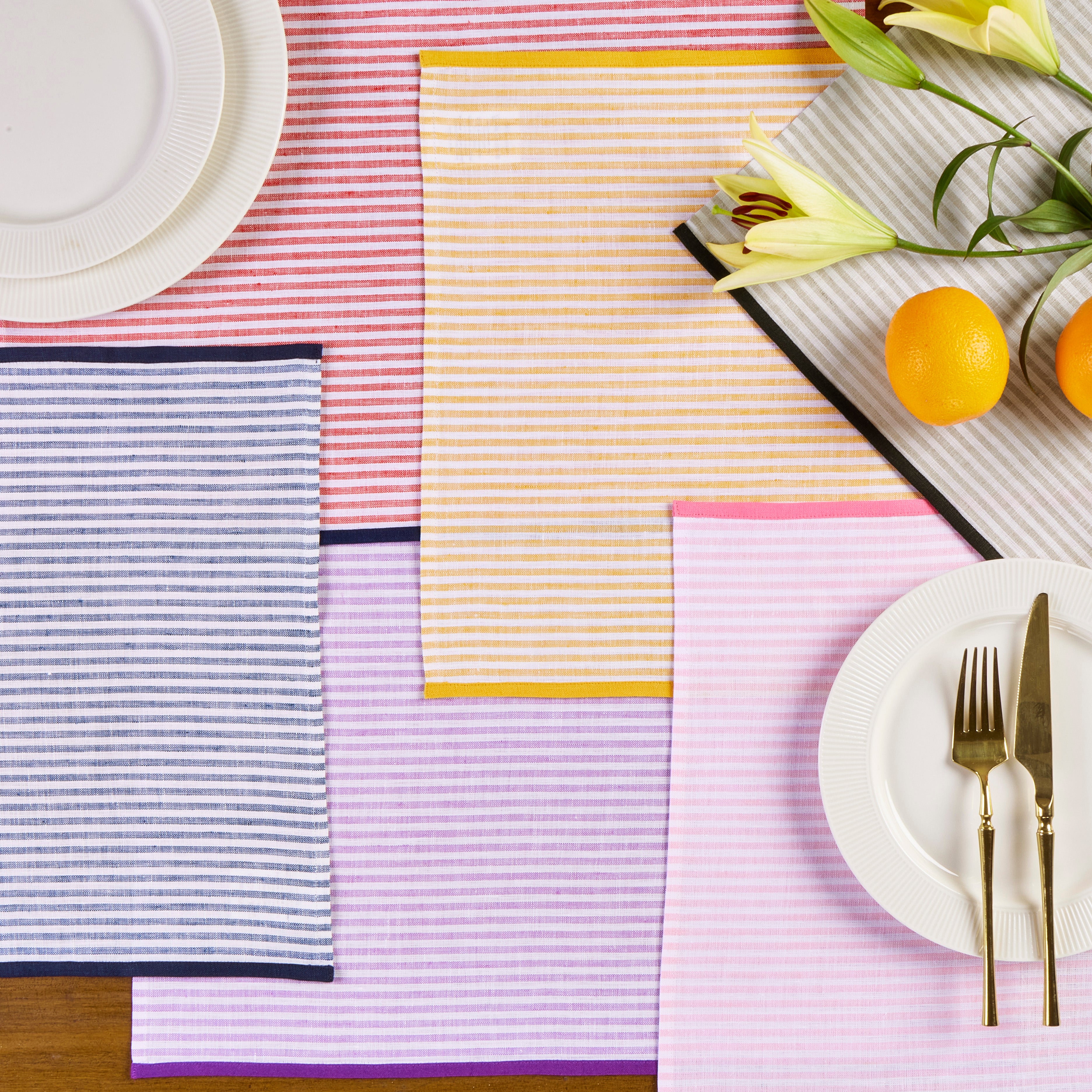 Premium Carmine Red Placemats Set of 4 - Waterproof & Heat-Resistant Table Mats for Dining, Kitchen, or Party Decor - Elegant Table Setting Accessories for Home & Restaurant Use