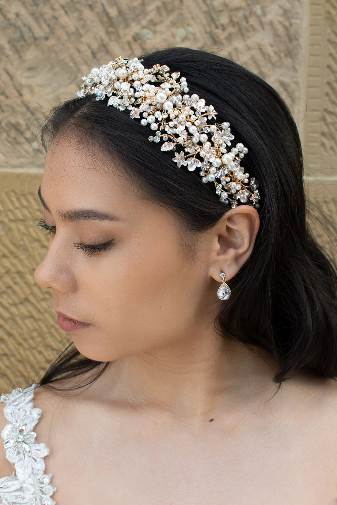 Eden Pearl Crystal Bridal Headband - Elegant Wedding Hair Accessory for Brides, Bridesmaids & Prom | Perfect for Weddings, Formal Events & Special Occasions