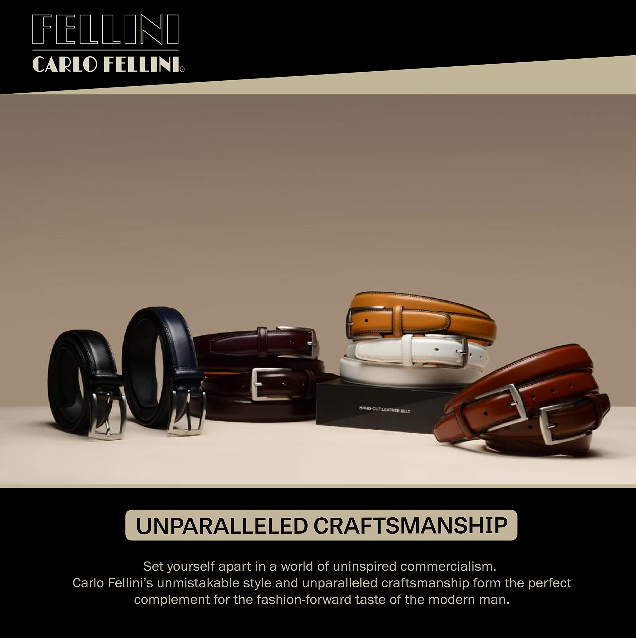 Premium Men's Dress Belt - 100% Genuine Cow Leather Handmade Belt for Business & Formal Wear - Durable & Stylish Accessory for Office, Wedding & Special Occasions