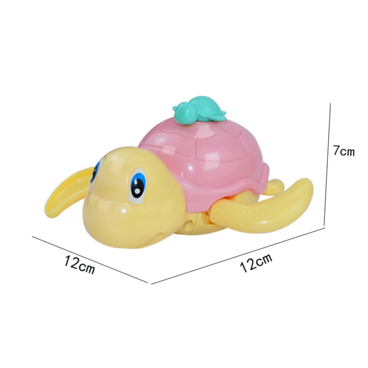 Totority 2-Pack Wind-Up Swimming Turtle Toys - Fun Bath & Pool Toys for Kids, Floating Water Play Toys for Toddlers & Children - Perfect for Bathtime, Pool Parties & Summer Outdoor Play