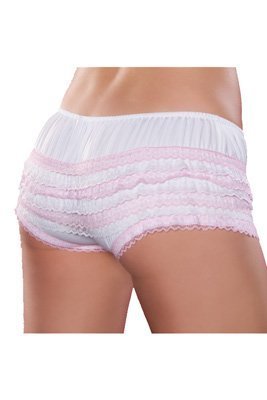 Seven 'til Midnight Boyshort with Contrast Ruffle - Sleep & Lounge Wear