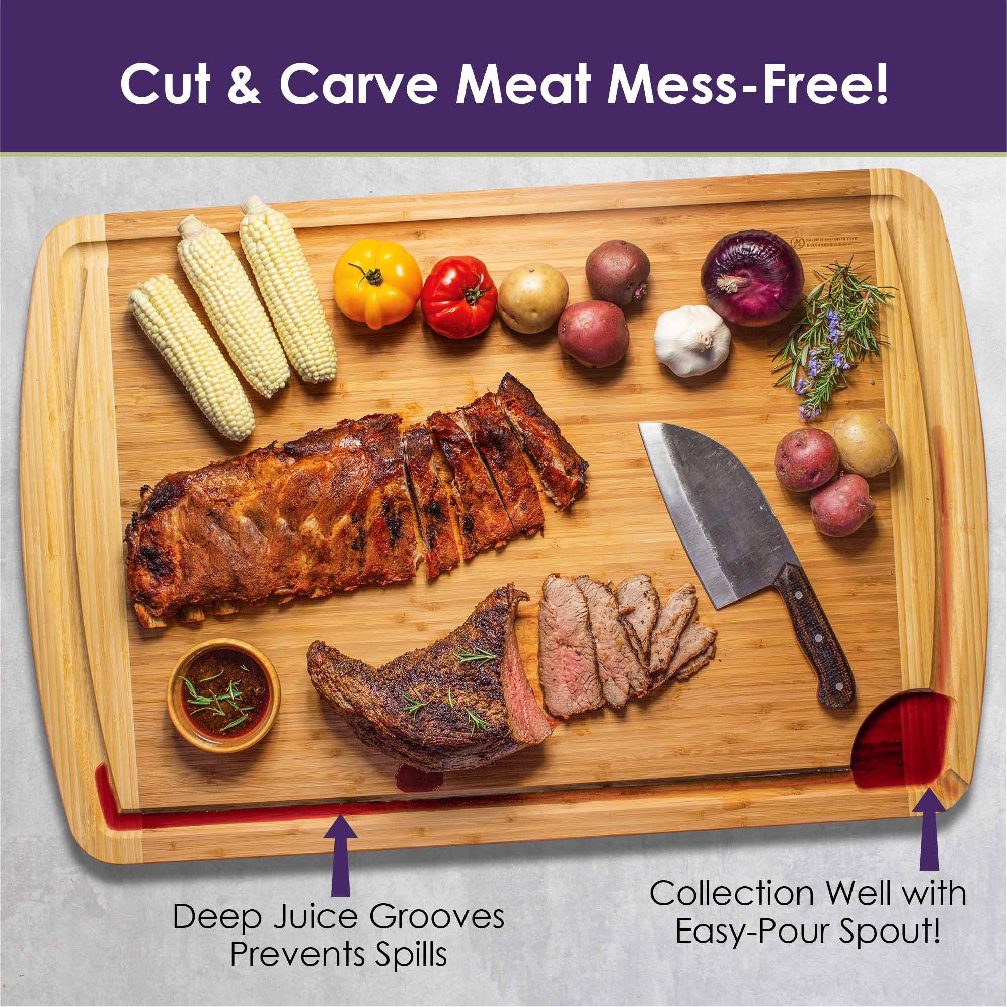 860SI XL Premium Wood Cutting Board & Noodle Board - 36