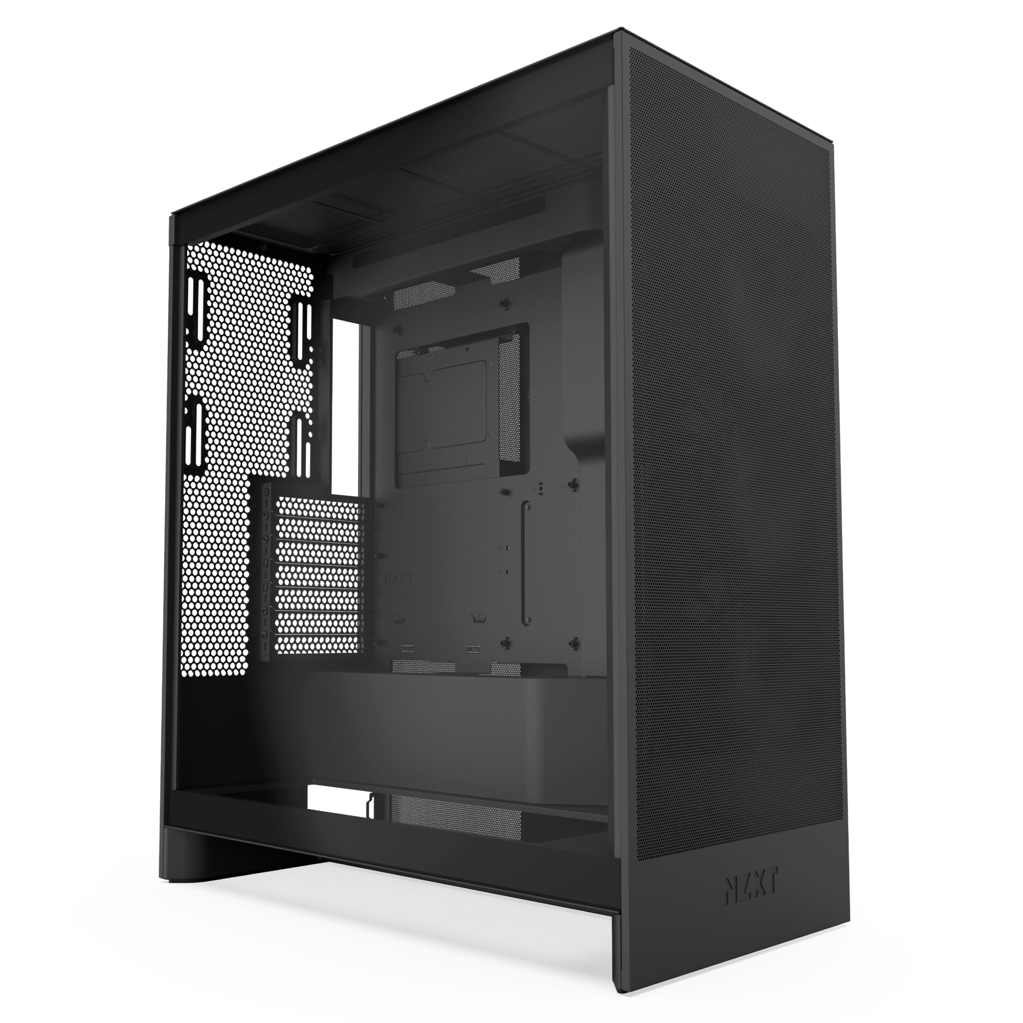 NZXT H7 Flow 2024 Mid-Tower ATX PC Case - High Airflow Gaming Case with 3 Pre-Installed 120mm Fans | Bottom Fan Support for GPU Cooling | Excellent Cable Management | Sleek Black Design | Perfect for Gaming Rigs & High-Performance Builds