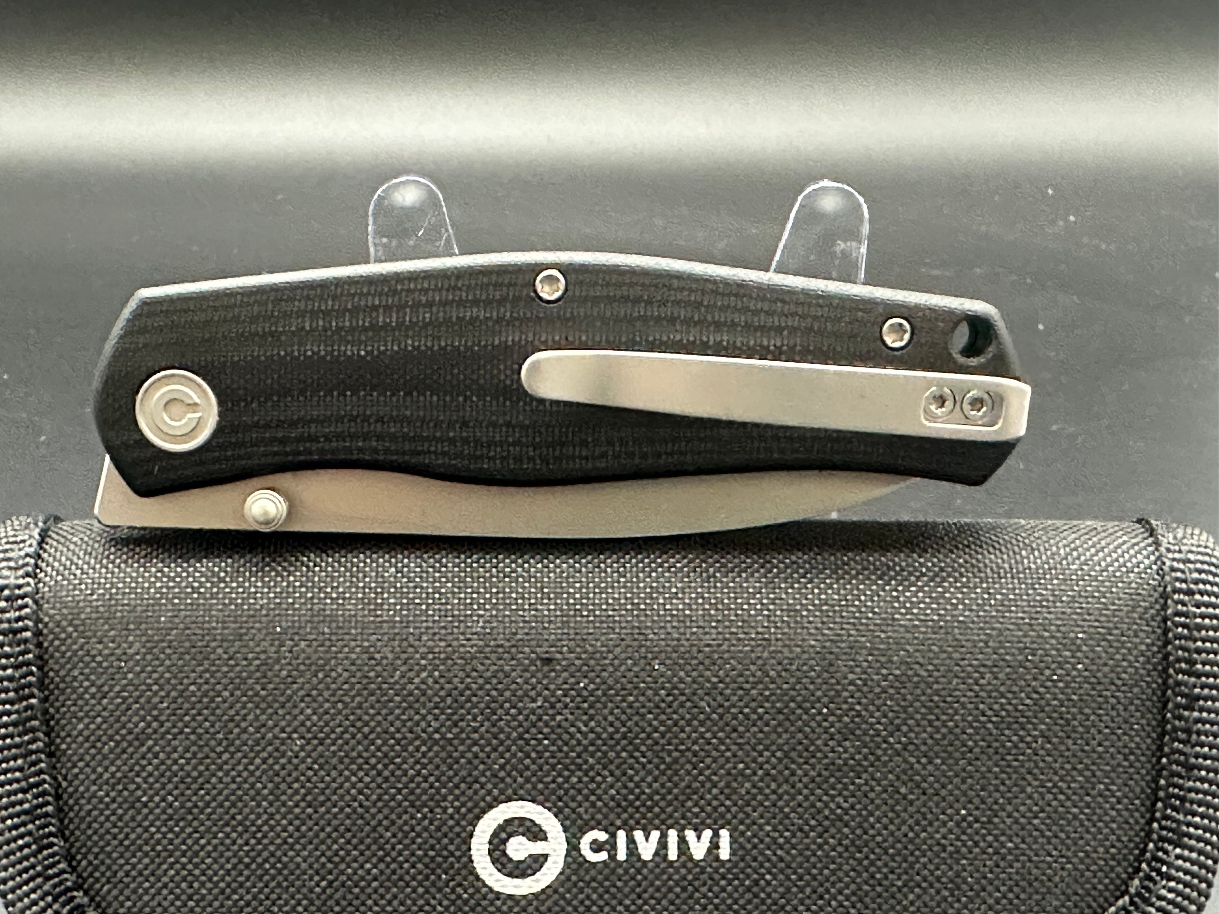 CIVIVI Sokoke Folding Pocket Knife - Black G10 Handle, Liner Lock, EDC Knife for Outdoor, Camping, and Everyday Carry