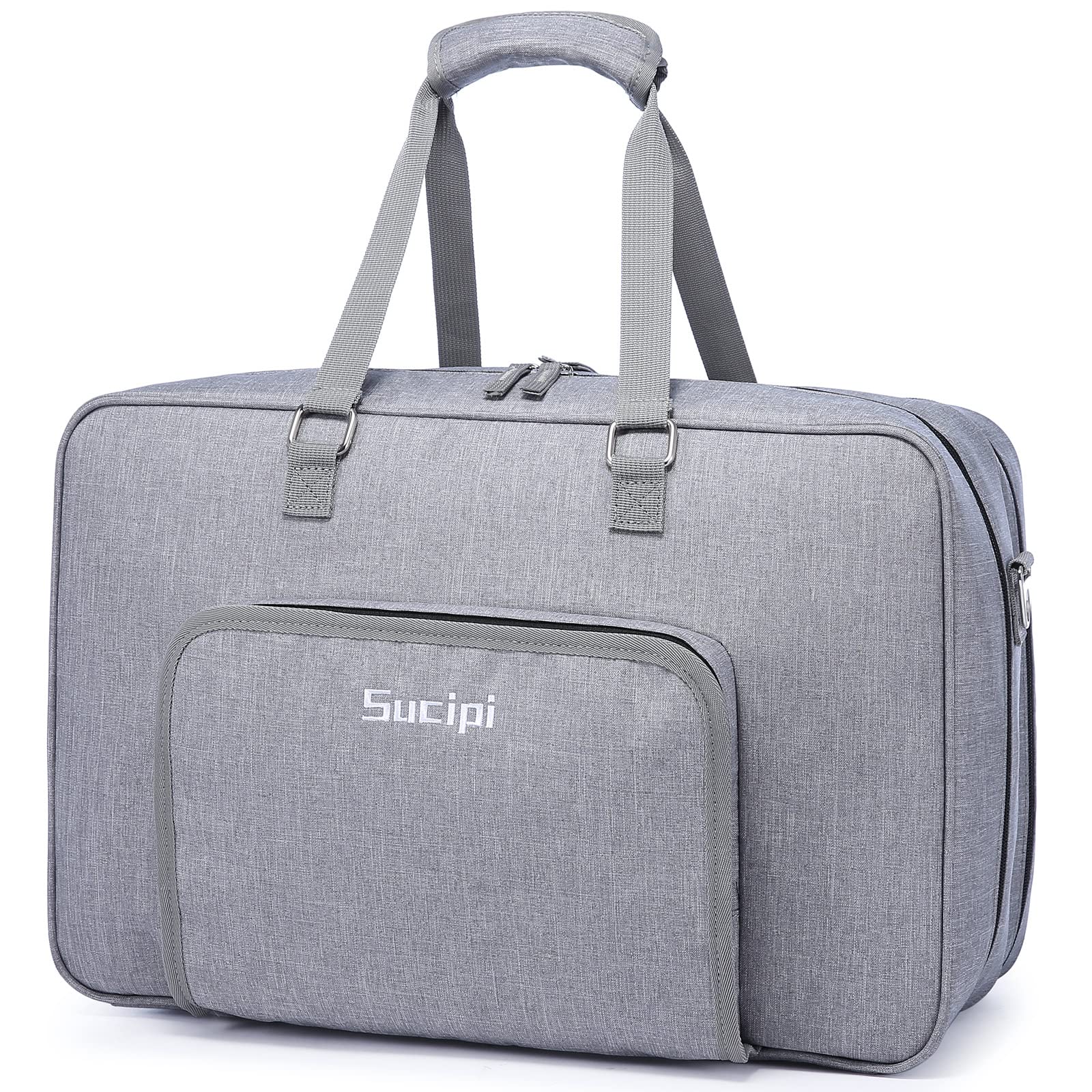 Spirit Airlines Approved Weekender Bag - Large Travel Duffle Carry On Personal Item, Light Gray | Perfect for Weekend Getaways & Air Travel