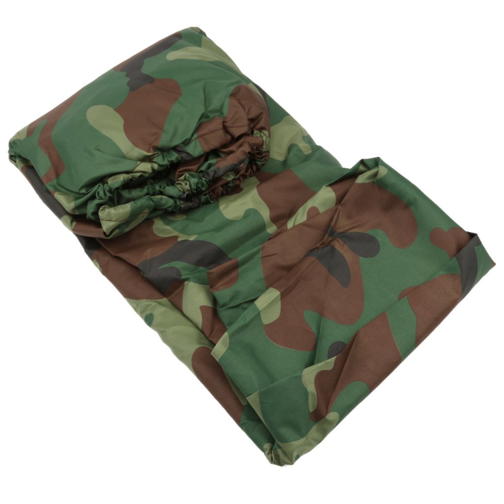 Waterproof & UV-Resistant Kayak Cover for 2.7-4 Meters Canoe & Marine Boats - Camouflage Green (3.84m) - Perfect for Outdoor Storage & Boat Protection