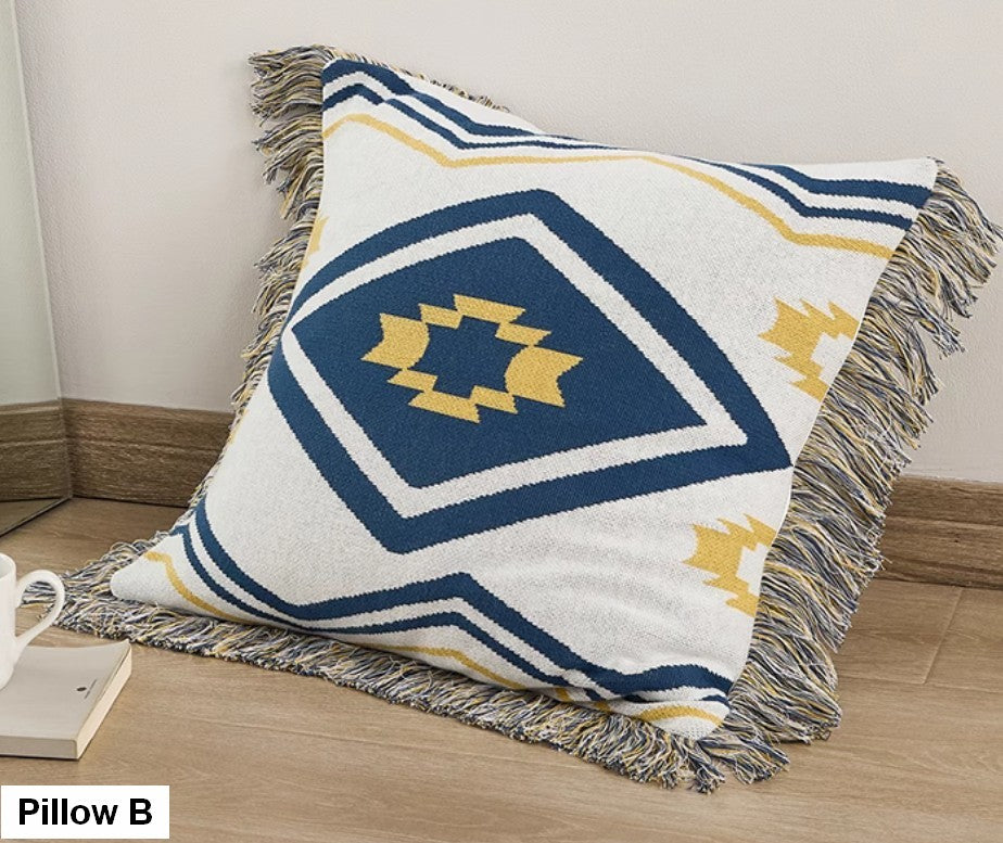 Modern Decorative Throw Pillows for Couch & Bedroom - Square Contemporary Sofa Pillow Covers - Stylish Home Decor Accent for Living Room, Bedroom & Interior Design
