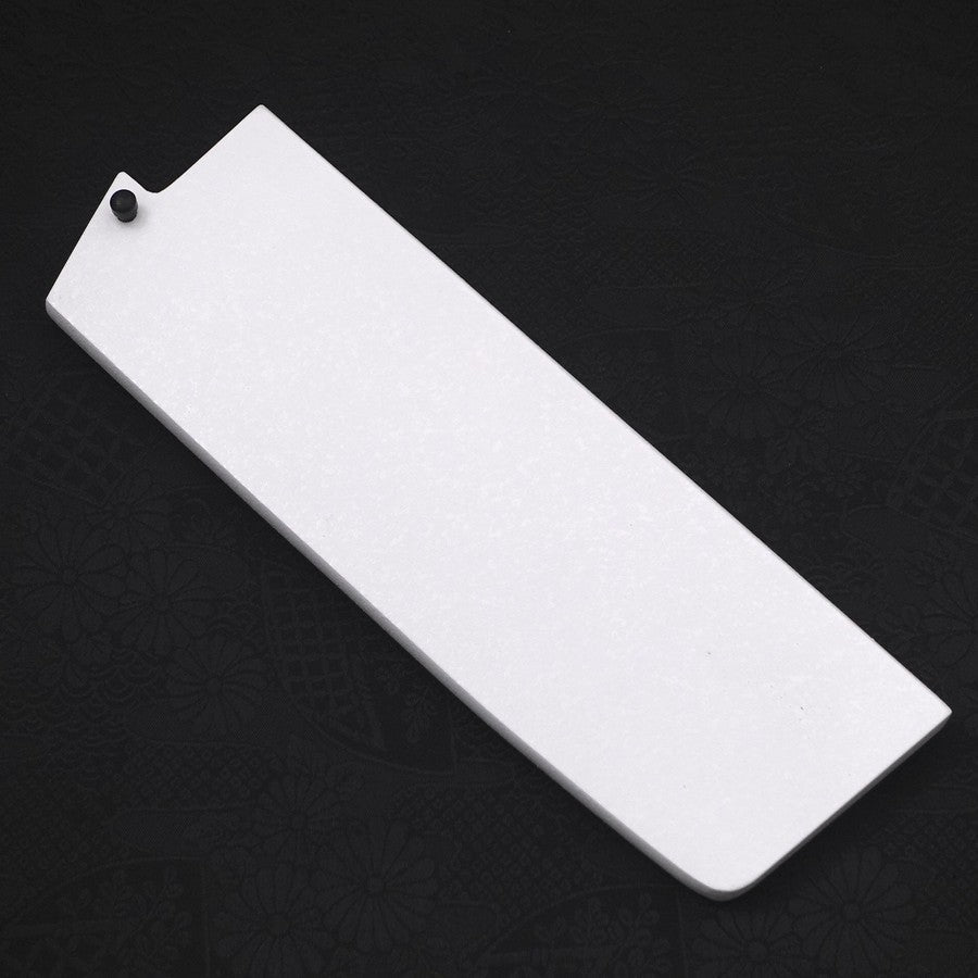 Premium White Ishime Saya Sheath for 165mm Nakiri Knife - Secure Blade Protection with Pin Lock - Ideal for Japanese Kitchen Knives & Professional Chefs