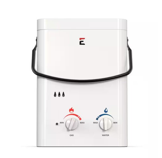Eccotemp L5 1.5 GPM Portable Outdoor Propane Tankless Water Heater with EccoFlo Pump & Strainer - Ideal for Camping, RV Trips, and Off-Grid Living