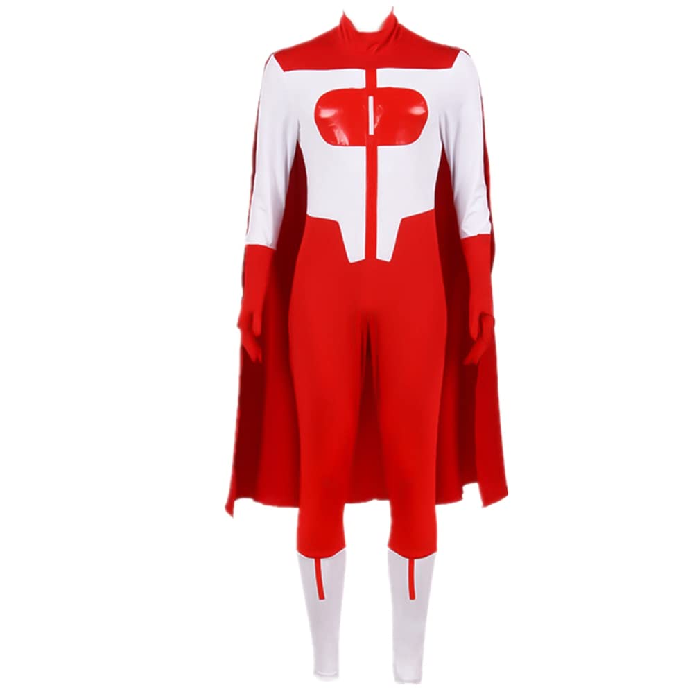 Omni Man Cosplay Costume - Full Jumpsuit with Cloak for Halloween, Carnival & Comic Con - Perfect for Cosplay Events & Superhero Parties