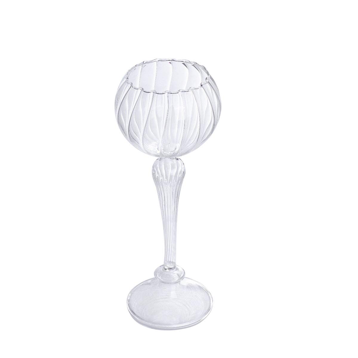 ARTIBETTER Handmade European Style Glass Candlestick Holder - Elegant Goblet Candle Holder for Wedding Centerpieces, Dining Table Decor & Romantic Home Decor