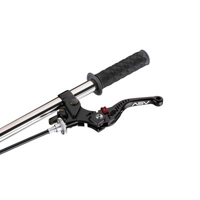 ASV C5 Sport Shorty Clutch Lever - Black - Compatible with Yamaha Super Tenere 1200 ES (2014-2018) - High-Performance Motorcycle Accessory for Off-Road & Street Riding