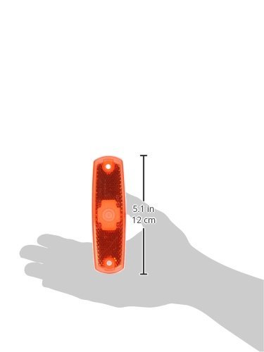 90072 Red Clearance Marker Replacement Lenses with Built-in Reflector - Heavy Duty Truck & Trailer Safety Lights for DOT Compliance, Night Visibility