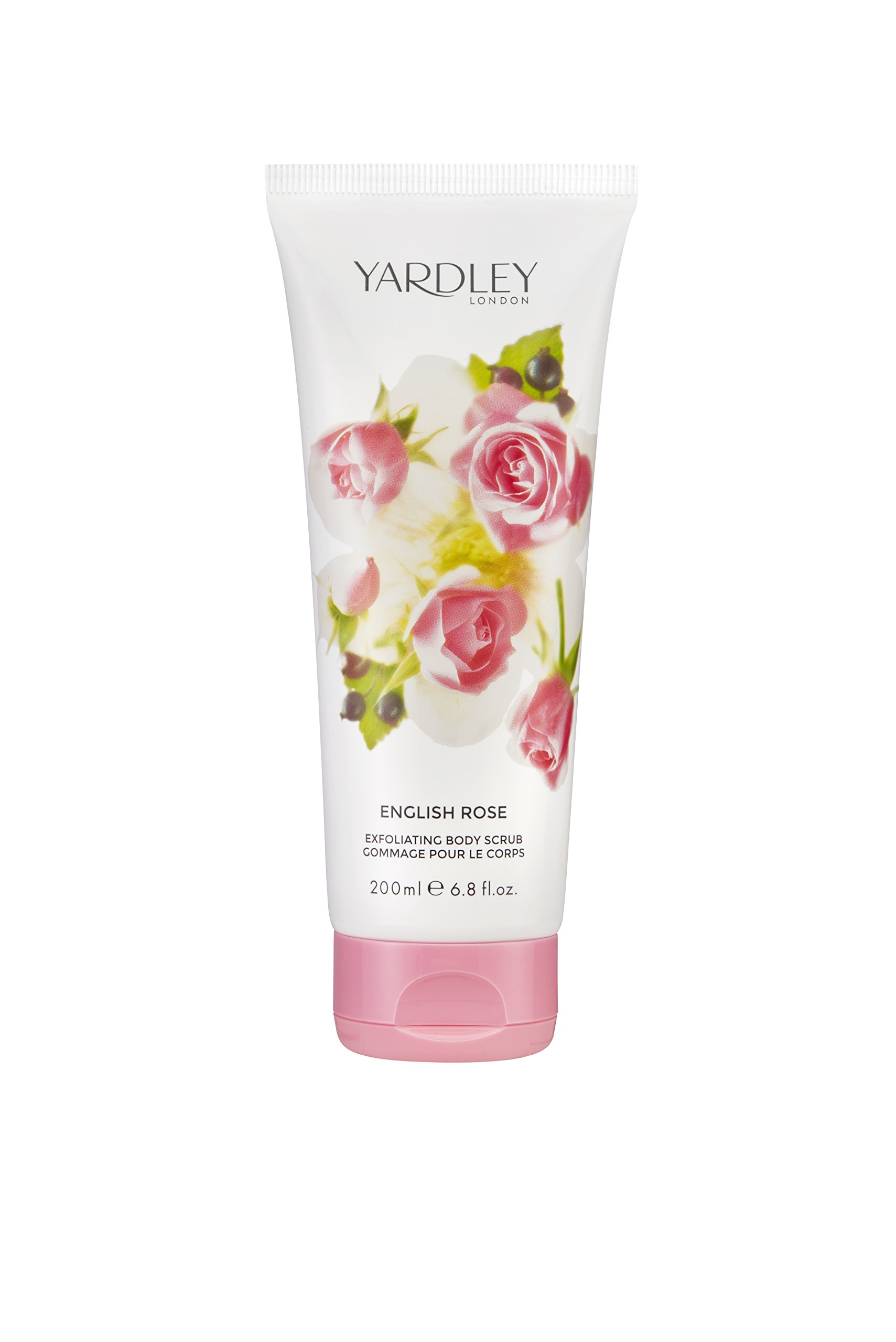 Yardley English Rose Exfoliating Body Scrub 200ml - Gentle Skin Polish for Smooth & Glowing Skin - Perfect for Shower & Spa Days