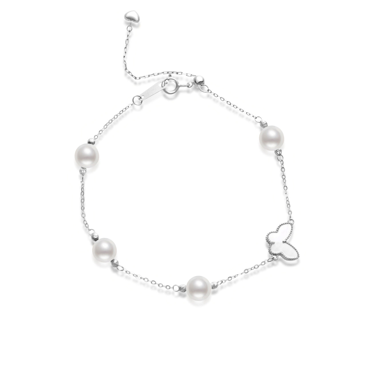 18K Solid Gold Akoya Pearl Bracelet for Women - Elegant Pearl Jewelry Gift for Birthday, Anniversary & Special Occasions | KB00053