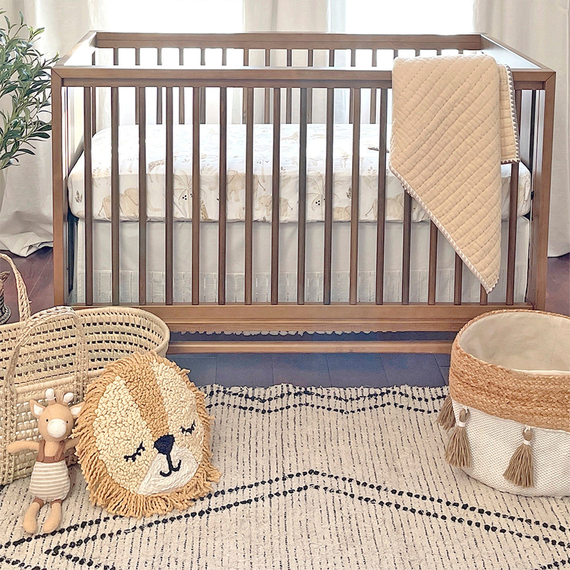 Soft Organic Cotton Fitted Crib Sheet for Baby Crib - Breathable & Hypoallergenic Nursery Bedding - Perfect for Newborns, Infants & Toddlers - Ideal for Daycare, Nursery or Home Use