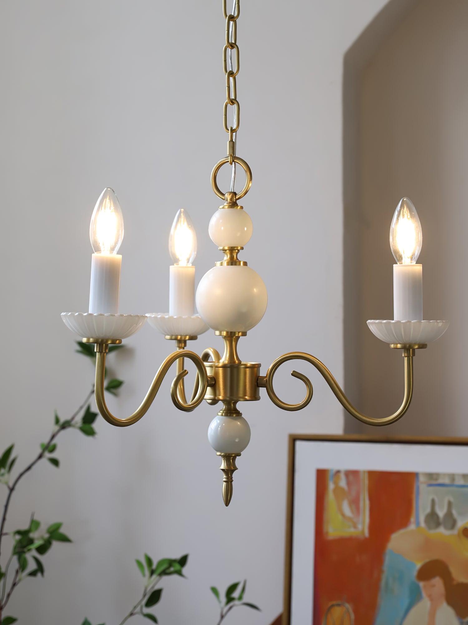 Carlita Chandelier - Elegant Crystal Ceiling Light Fixture for Dining Room, Living Room & Bedroom | Perfect for Home Decor & Wedding Venue Lighting