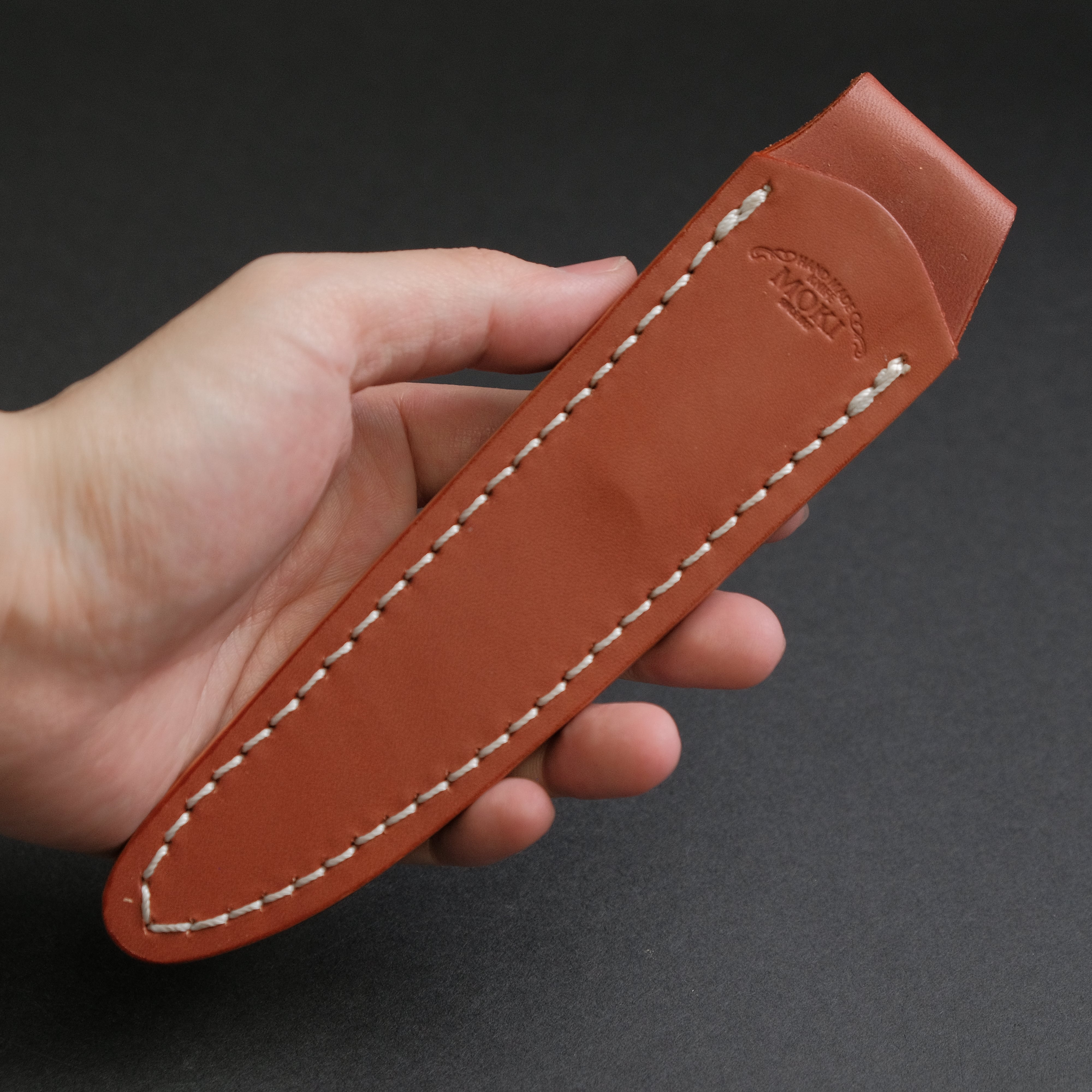 MOKI Banff Fixed Blade Knife with Linen Micarta Handle - Full Tang Outdoor Survival Knife for Hunting, Camping, and Bushcraft