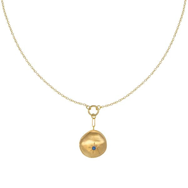 Luna Single Star Coin Necklace - Dainty Gold or Silver Celestial Jewelry for Women - Perfect for Everyday Wear, Gifts & Special Occasions