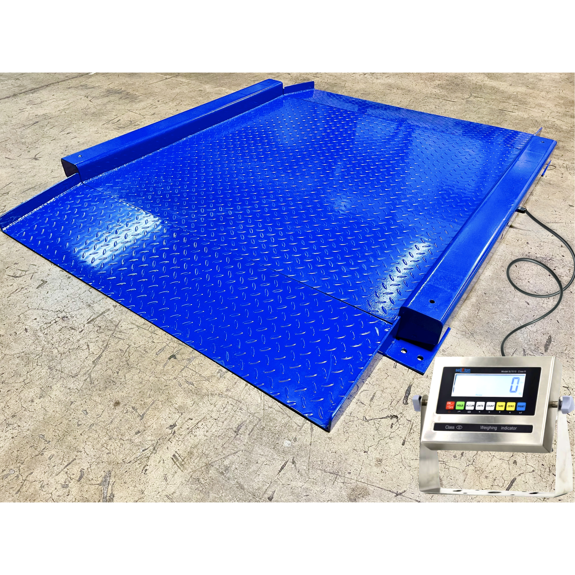 SellEton SL 917 R NTEP Low Profile Drum Scale - 2.5'x2.5' to 4'x4' Platform Sizes for Accurate Barrel Weighing | Industrial & Warehouse Use | Shipping & Logistics Scale