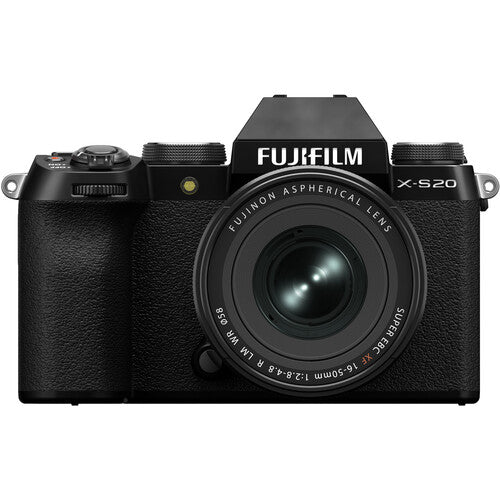 Fujifilm X-S20 Mirrorless Camera Body (Black) with XF16-50mm F2.8-4.8 R LM WR Lens Kit - Professional Photography, Vlogging & Travel Shooting