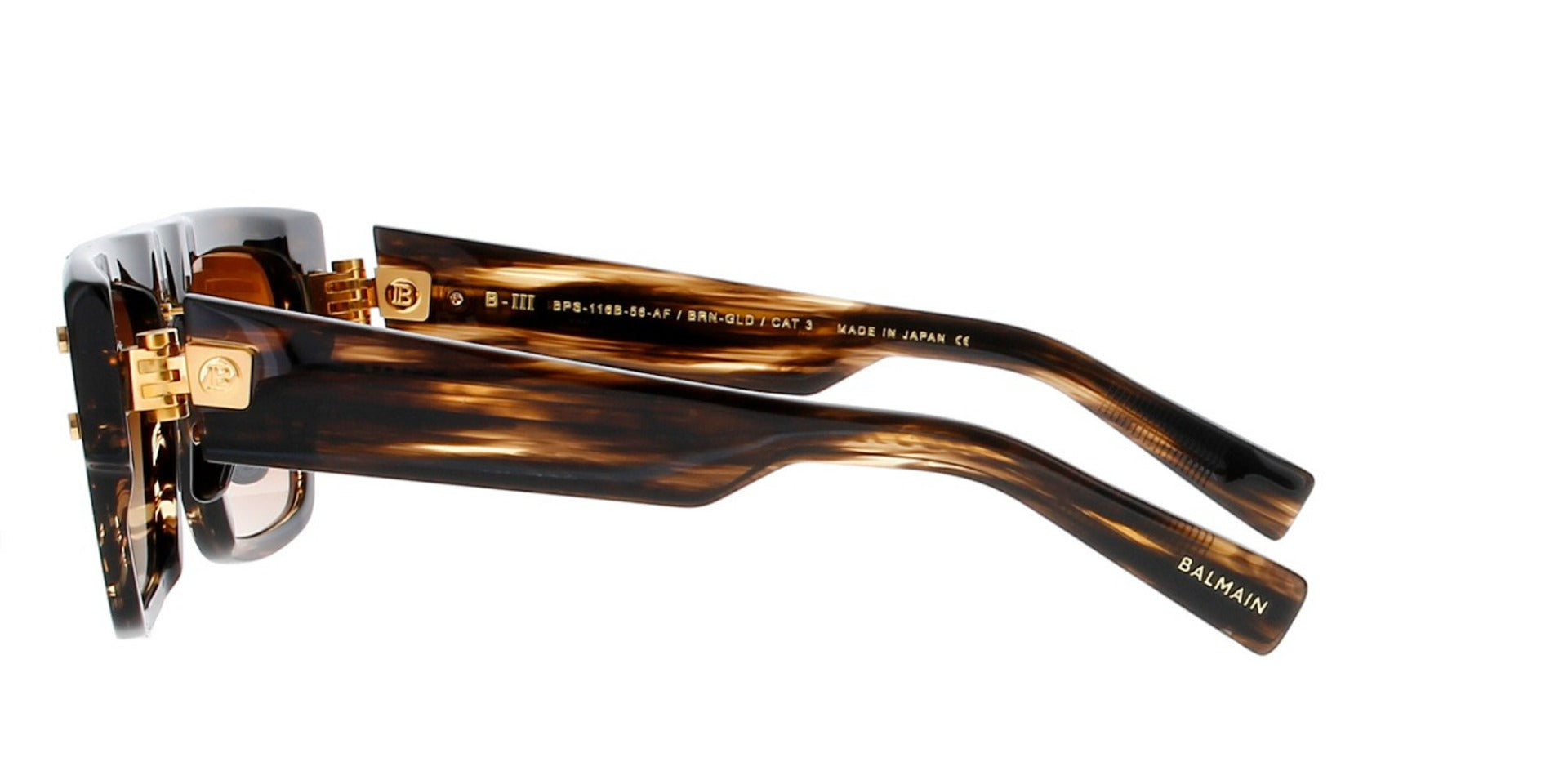 Balmain B III BPS116 Luxury Sunglasses - Polarized UV Protection for Men & Women - Perfect for Driving, Beach & Outdoor Activities