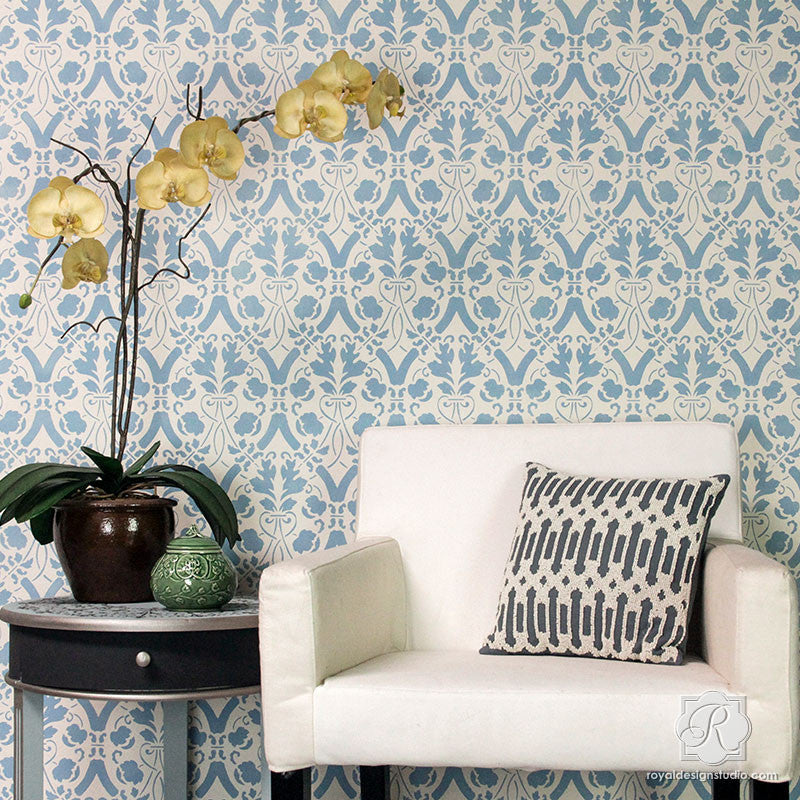 Entwined Trellis Wall Stencil - Reusable DIY Painting Template for Home Decor, Furniture & Crafts | Perfect for Bedroom, Living Room, and Nursery Accent Walls