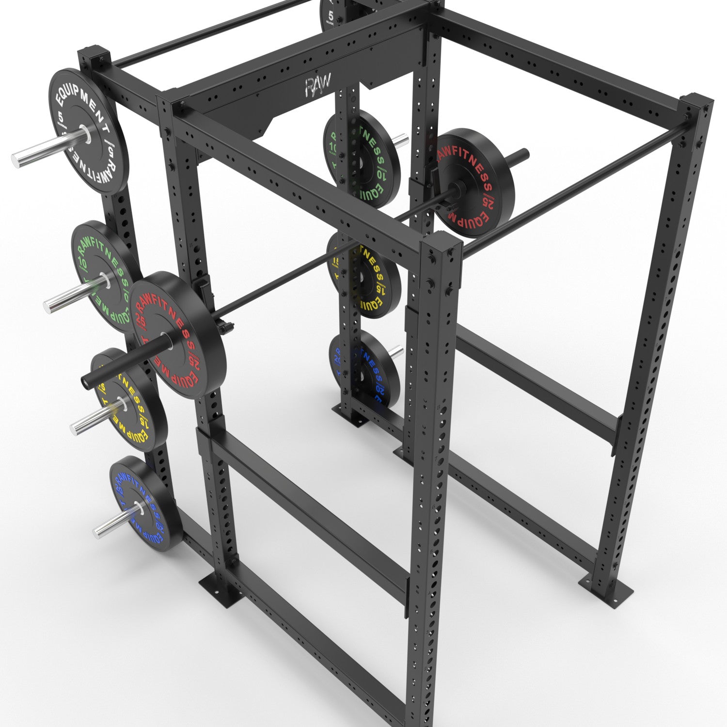 Titan Power Rack HD Commercial Full Cage with Storage - Heavy Duty Home Gym Equipment for Strength Training & Weightlifting