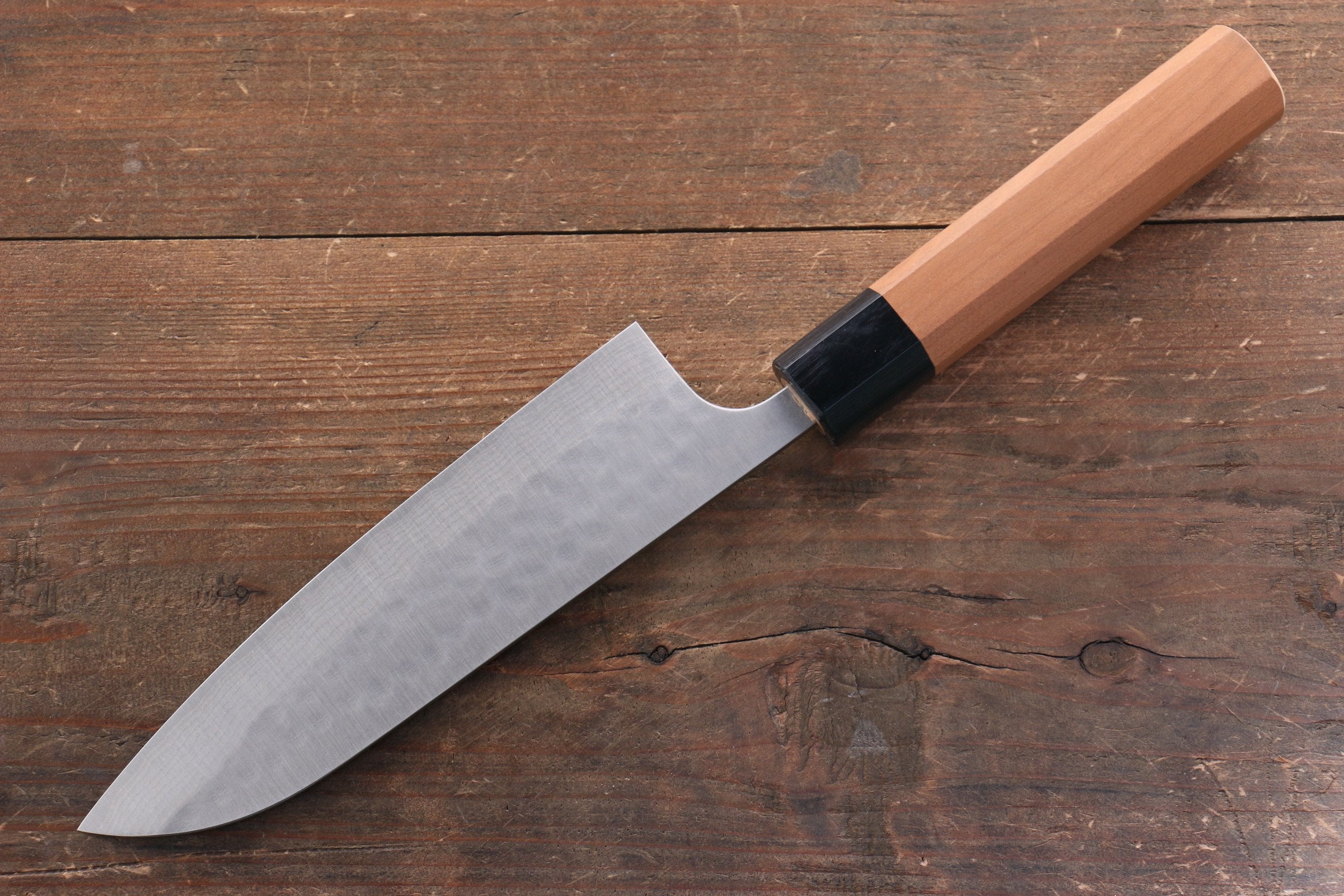 Nao Yamamoto SRS13 Black Damascus Santoku Knife 165mm with Cherry Blossom Handle - Premium Japanese Kitchen Knife for Slicing, Dicing & Chopping Vegetables, Fruits & Meat