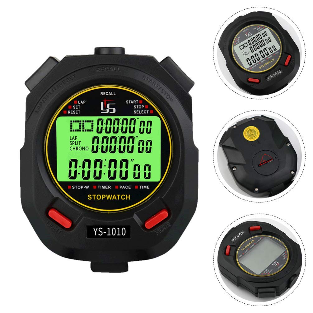 VOSAREA Waterproof Digital Stopwatch - Sports Timer with LED Display for Running, Swimming, Training & Match Timing | Professional Water-Resistant Stop Watch for Athletes, Coaches & Fitness Enthusiasts
