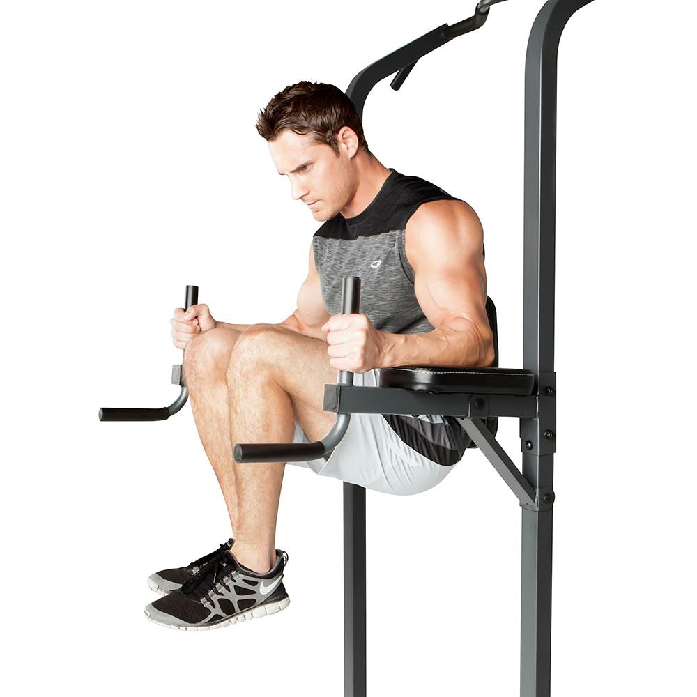 Marcy Power Tower TC 3515 - Adjustable Dip Station for Home Gym, Pull Up Bar & Push Up Stand - Perfect for Strength Training & Bodyweight Exercises at Home