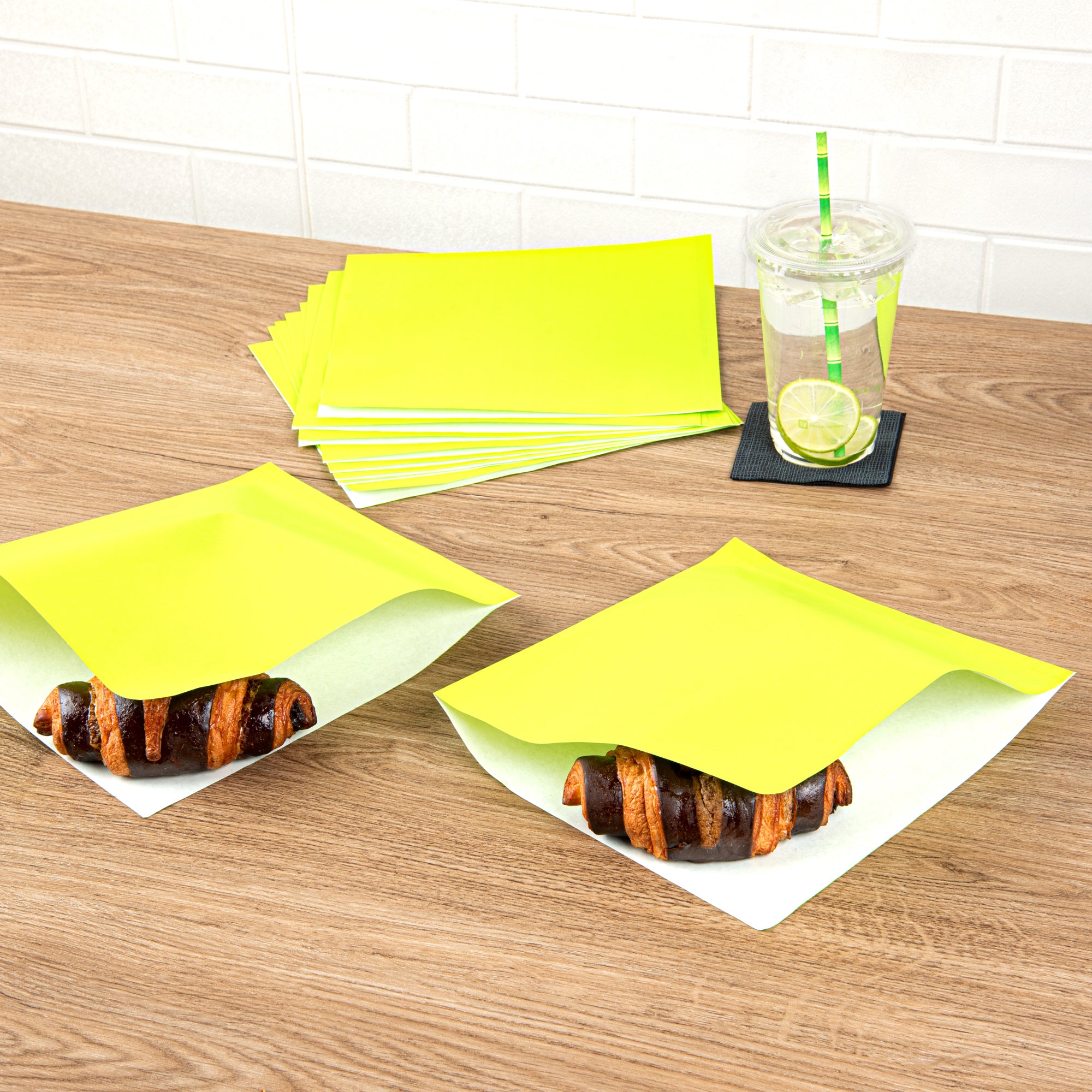 Eco-Friendly Large Double Open Paper Bag - Greaseproof, 10