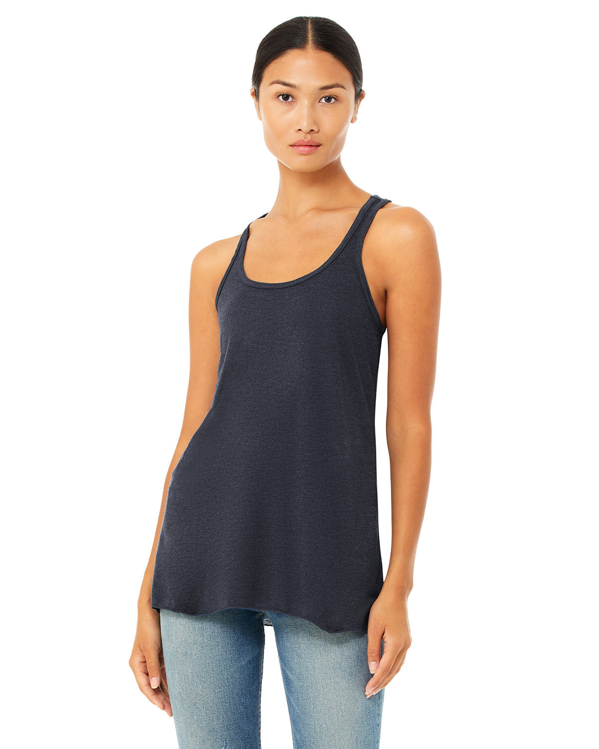 Bella + Canvas B8800 Women's Flowy Racerback Tank Top - Soft & Comfortable for Yoga, Gym & Casual Wear