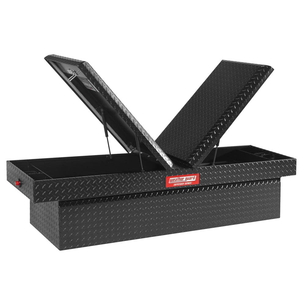 Weather Guard 3002075301 Aluminum Truck Tool Box - Heavy Duty Storage for Pickup Trucks, Work Equipment & Outdoor Gear | Perfect for Construction, Camping & Road Trips