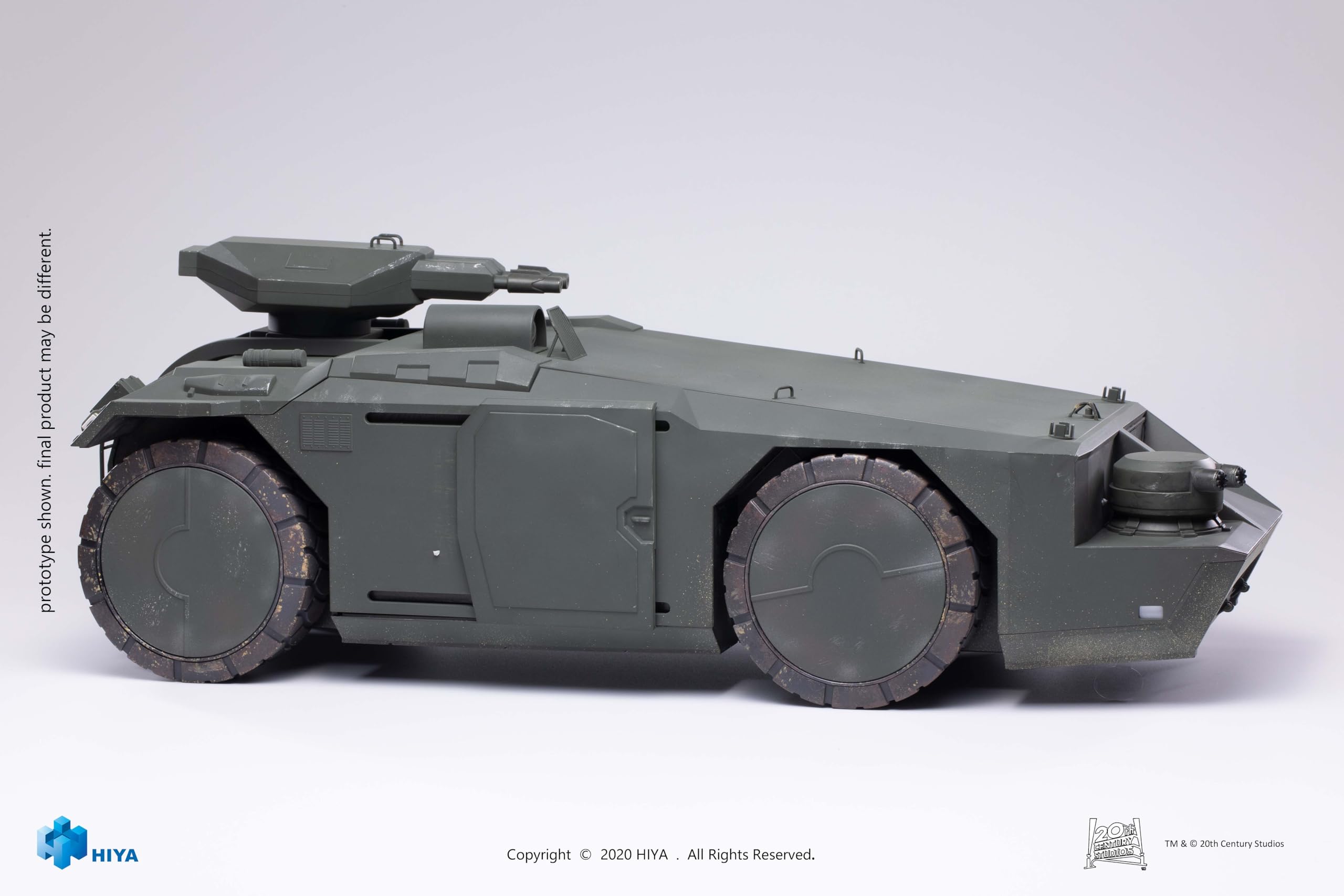 Hiya Toys Exquisite Mini Series 1/18 Scale 5 Inch Aliens Armored Personnel Carrier - Green Version Collectible Vehicle with Action Figures | Perfect for Sci-Fi Displays, Diorama Building & Action Figure Photography