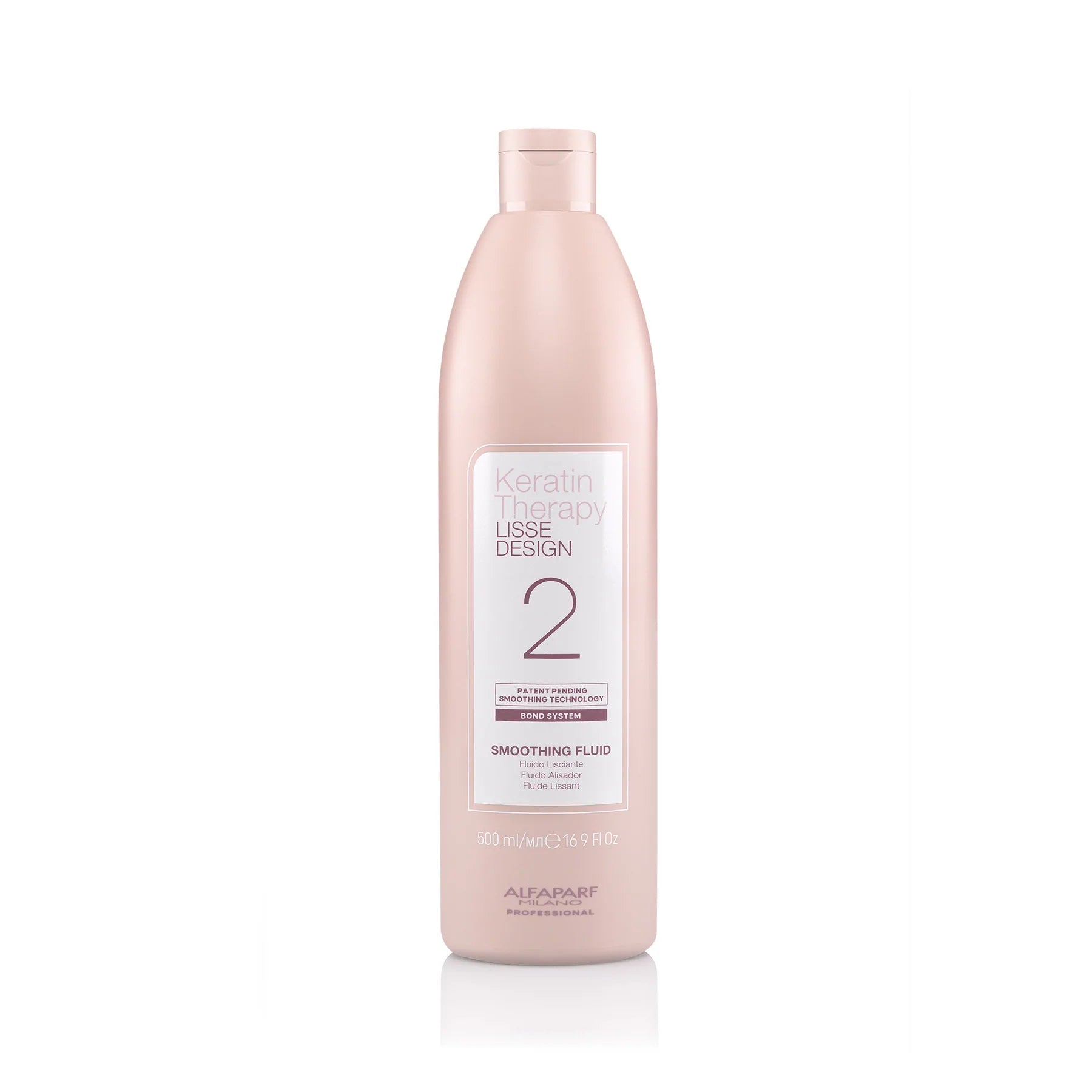 Alfaparf Lisse Design Smoothing Fluid 2 - 500ml Hair Straightening & Frizz Control Treatment for Smooth & Shiny Hair - Perfect for Salon & Home Use
