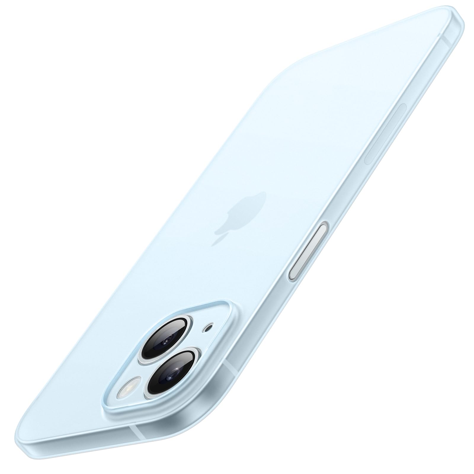 JETech Ultra Slim iPhone 15 Case 6.1 Inch - Matte Finish Hard Protective Cover with Camera Lens Protection | Lightweight Minimalist Design | Wireless Charging Compatible | Perfect for Everyday Use, Office & Travel (Blue)
