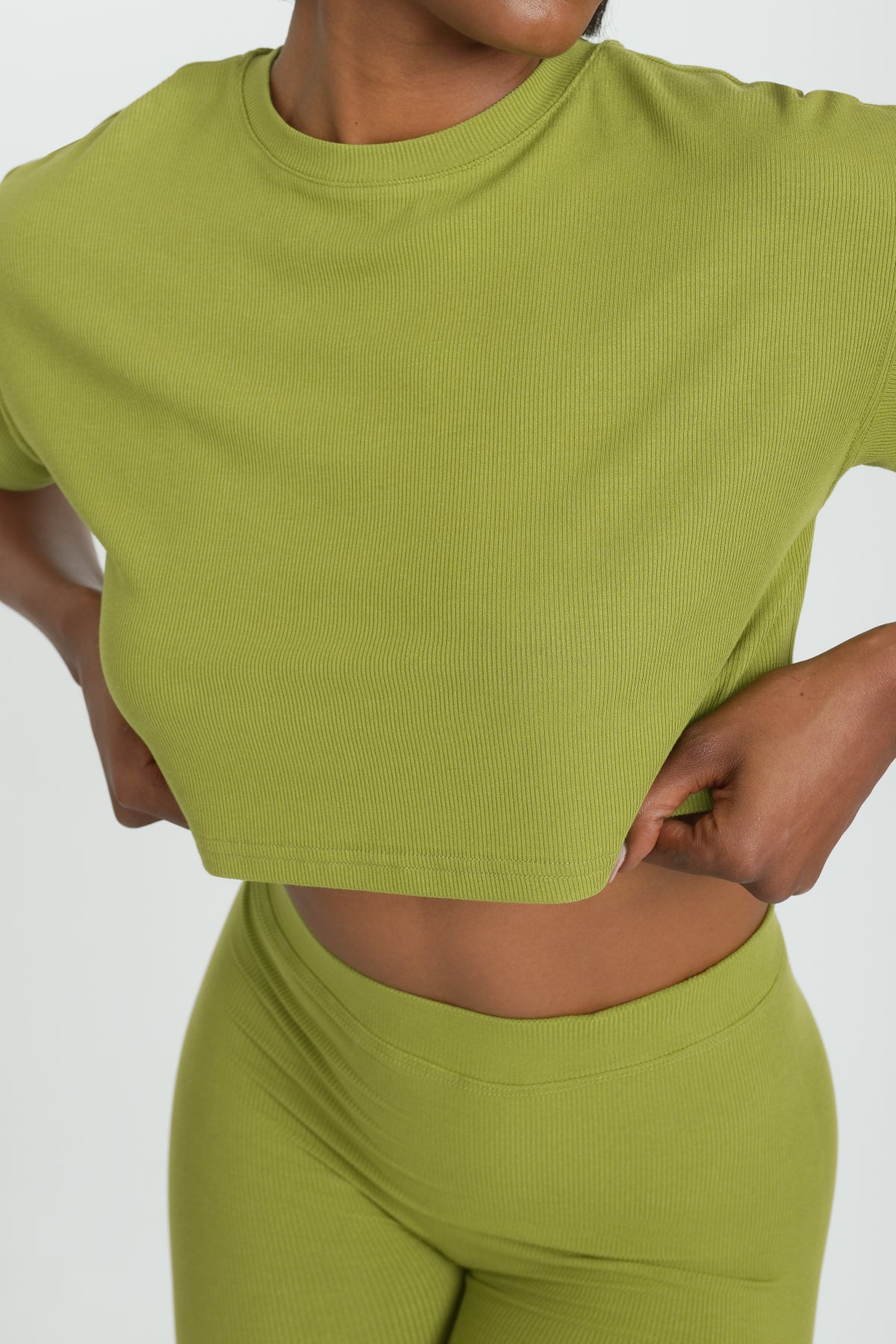 Jodi Boxy Tee - Soft Moss Green Oversized T-Shirt for Women | Casual Comfort Wear for Everyday Outfits & Layering