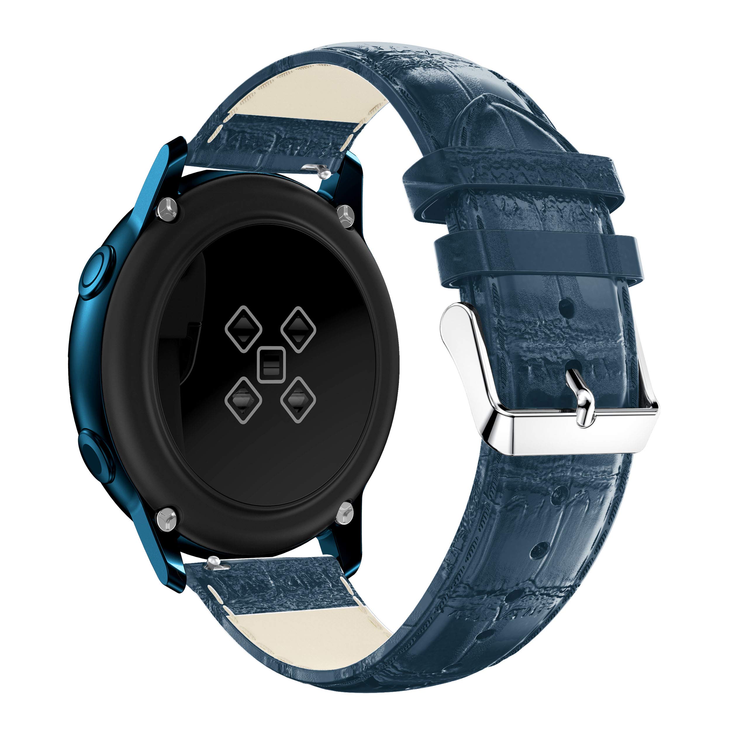 Premium 20mm Leather Watch Band for Samsung Galaxy Watch Active (40mm) & Galaxy Watch (42mm) - Quick Release Strap, Comfortable Wristband Replacement - Perfect for Workouts, Office & Everyday Wear