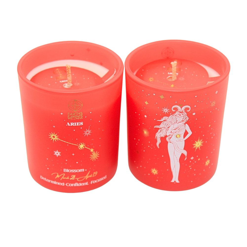 Aries Zodiac Sign Scented Candle - Perfect for Astrology Lovers, Home Decor & Relaxation Gifts
