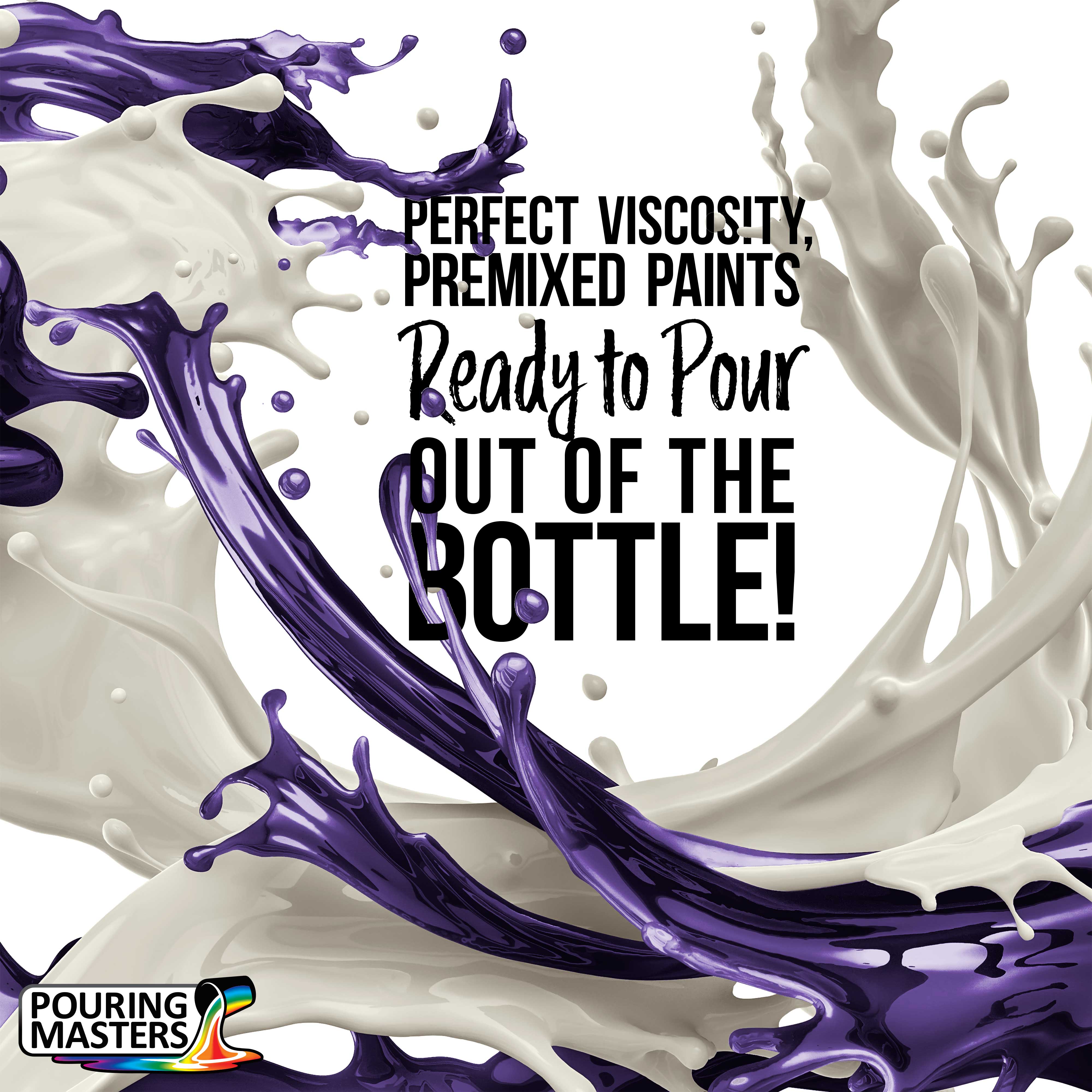 Royal Purple Acrylic Pouring Paint - Premium 32oz Ready to Use Water-Based Paint for Canvas, Wood, Paper, Crafts, Tile & Rocks - Perfect for DIY Art Projects, Home Decor & Fluid Art Techniques