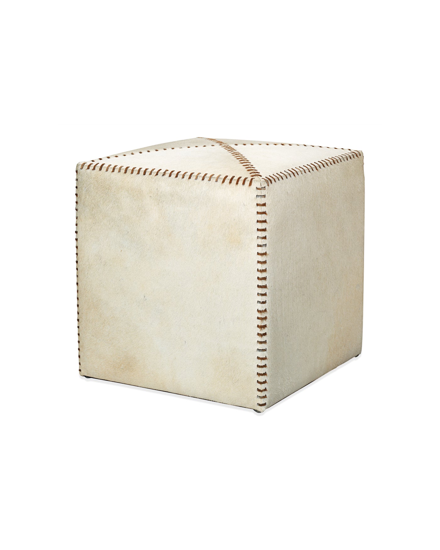 Small White Ottoman Footrest - Perfect for Living Room, Bedroom & Home Decor