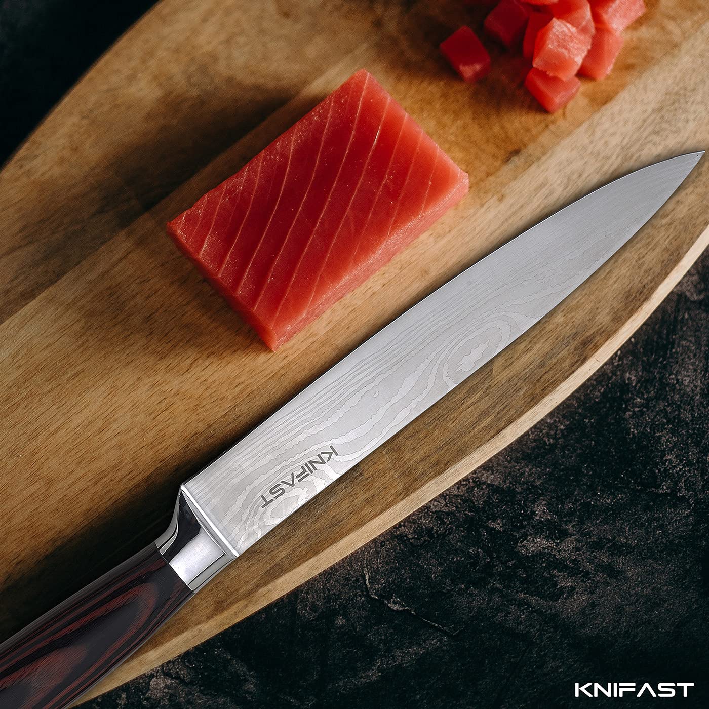 16-Piece German High Carbon Stainless Steel Professional Chef Knife Set with Wooden Block - Ultra Sharp Forged Kitchen Knives for Slicing, Dicing & Food Prep - Perfect for Home Chefs & Culinary Enthusiasts