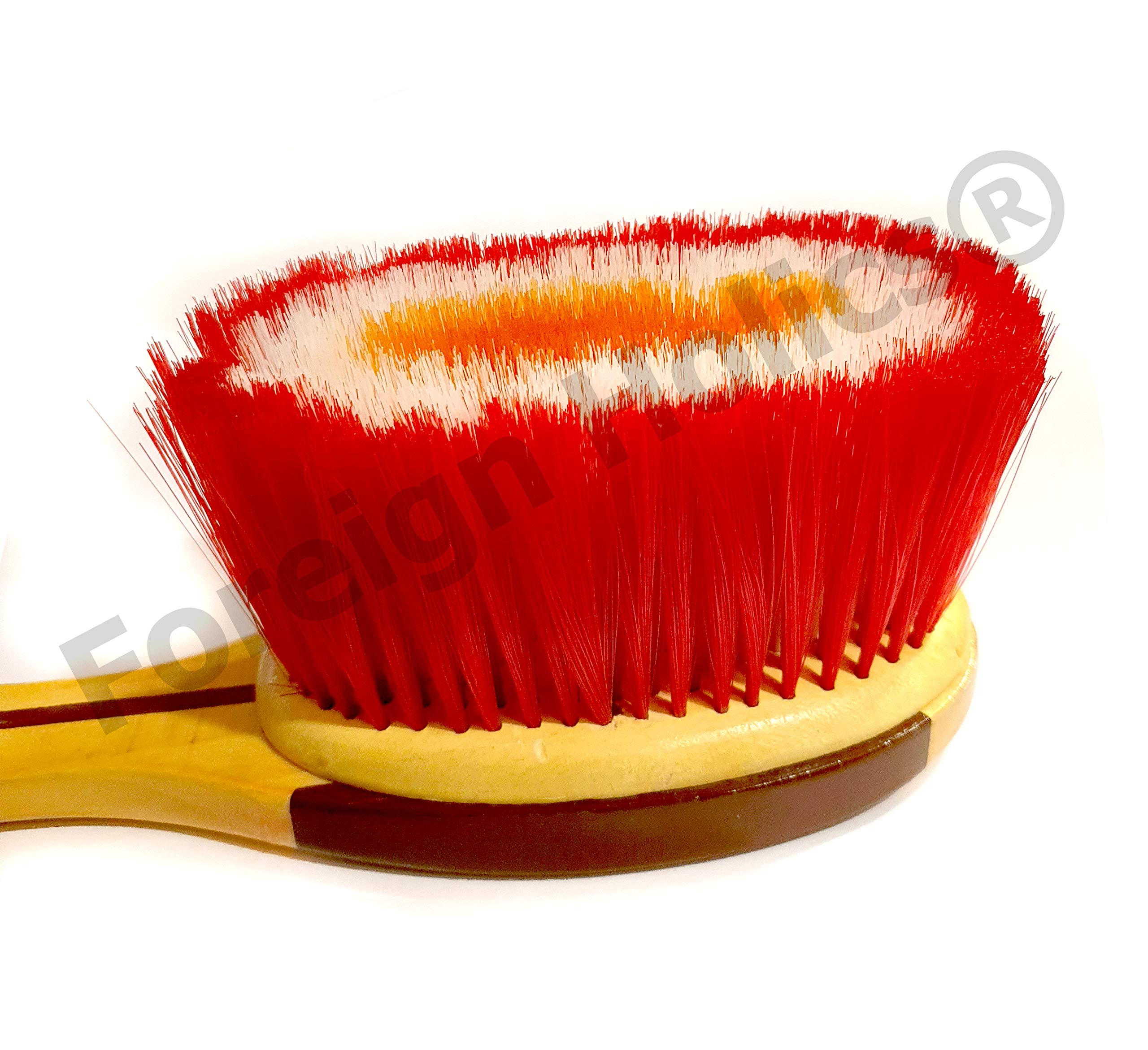 Premium Wooden Salon Hair Duster Brush - Professional Neck & Powder Cleaning Brush for Barbers & Stylists - Perfect for Salon Grooming, Makeup Application & Dust Removal