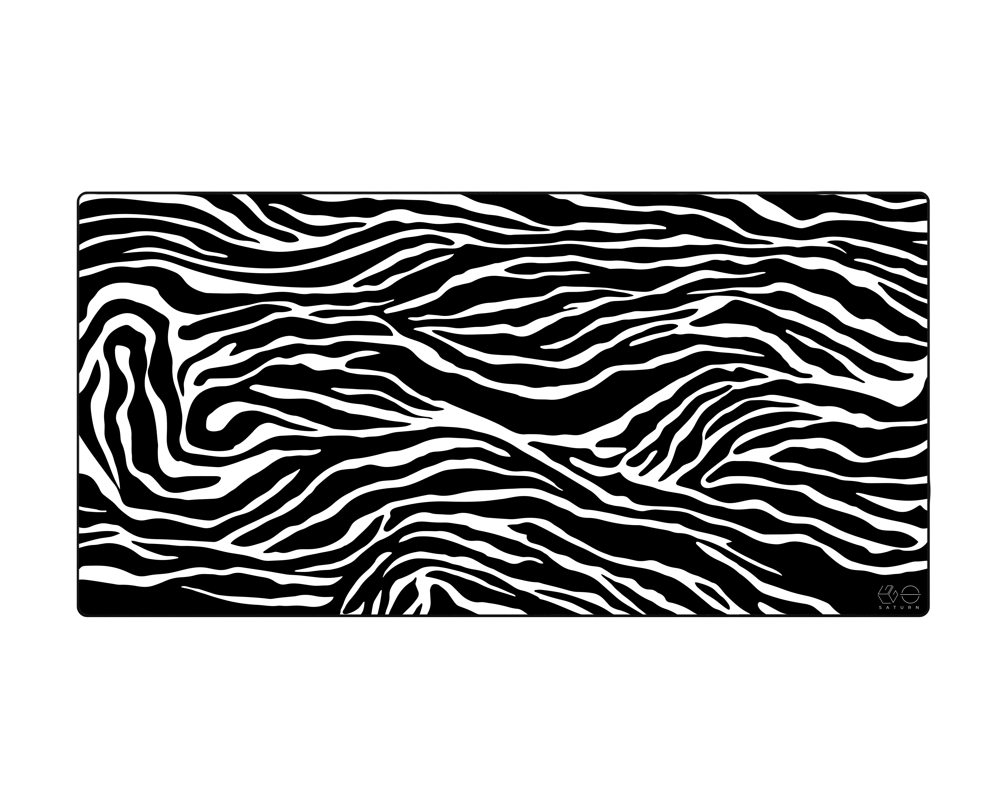 Saturn Boardzy Zebra Limited Edition Gaming Mousepad - Large Extended Non-Slip Mouse Mat for PC, Mac, Laptop & Console Gaming - Perfect for Esports, Office & Home Use